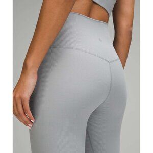 LULULEMON Gray Ribbed Align High-Rise Ribbed Pant 28" Size 6